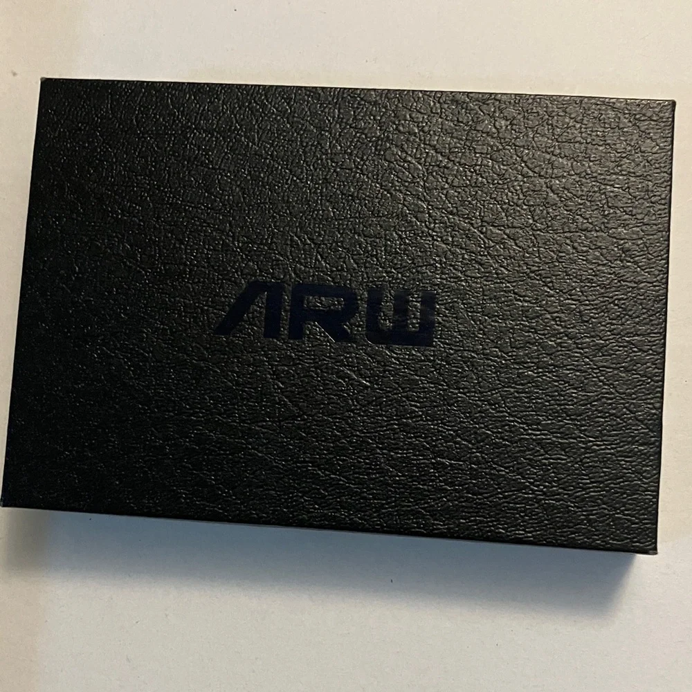 New Black Wallet with Silver Tool